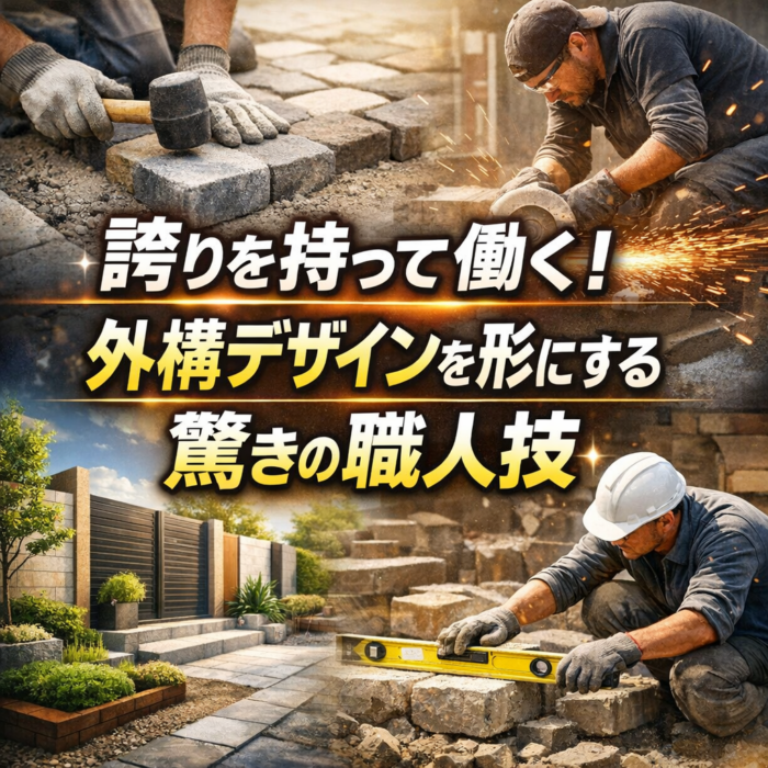 誇りを持って働く！外構デザインを形にする驚きの職人技